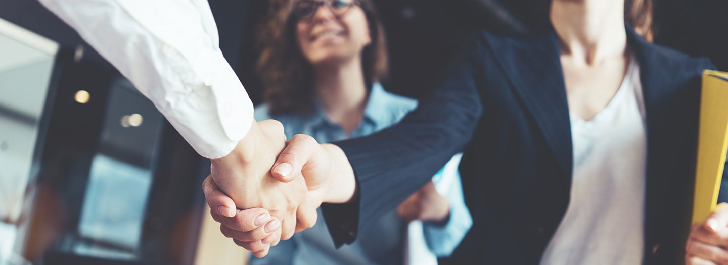 Business people shaking hands